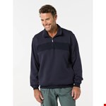 Breakaway Zed Snowy Mt 1/2 Zip Sweatshirt - navy